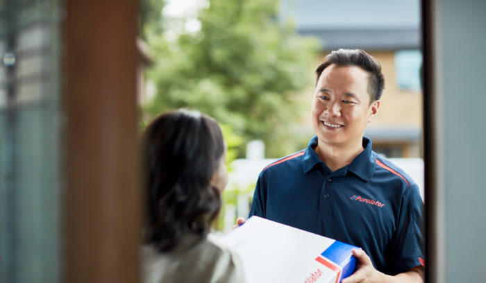 Adult signing for delivery, adult signature required service