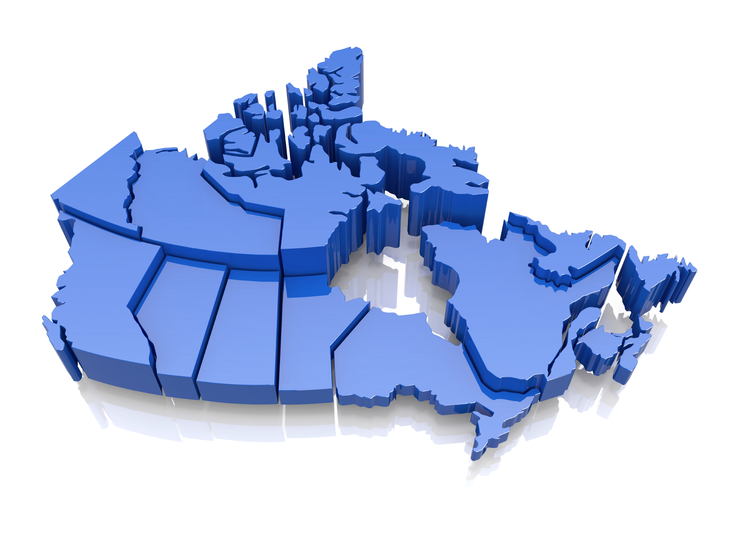 Purolator Coverage Map of Canada