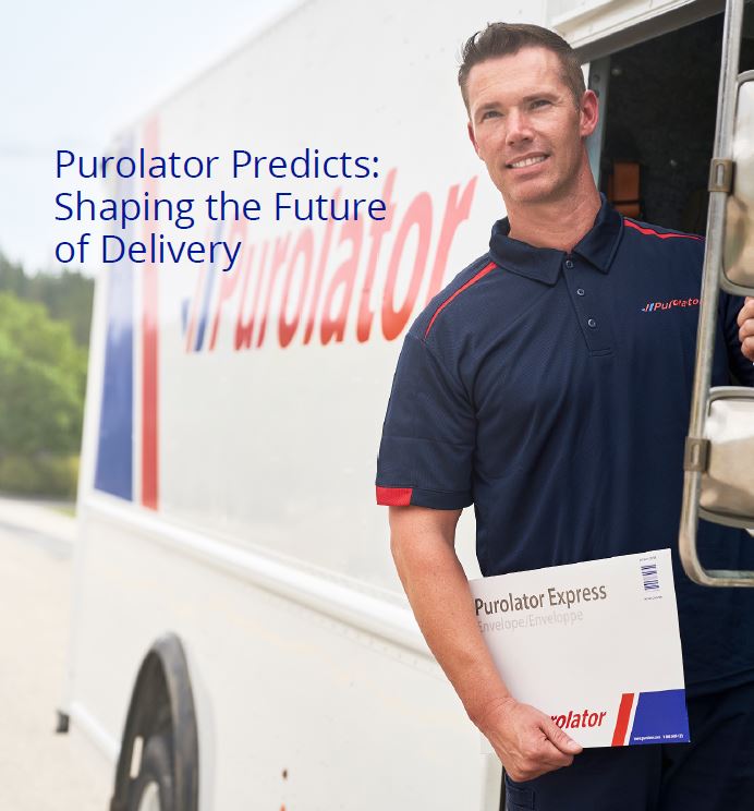 Shaping the Future of Delivery whitepaper cover, Purolator