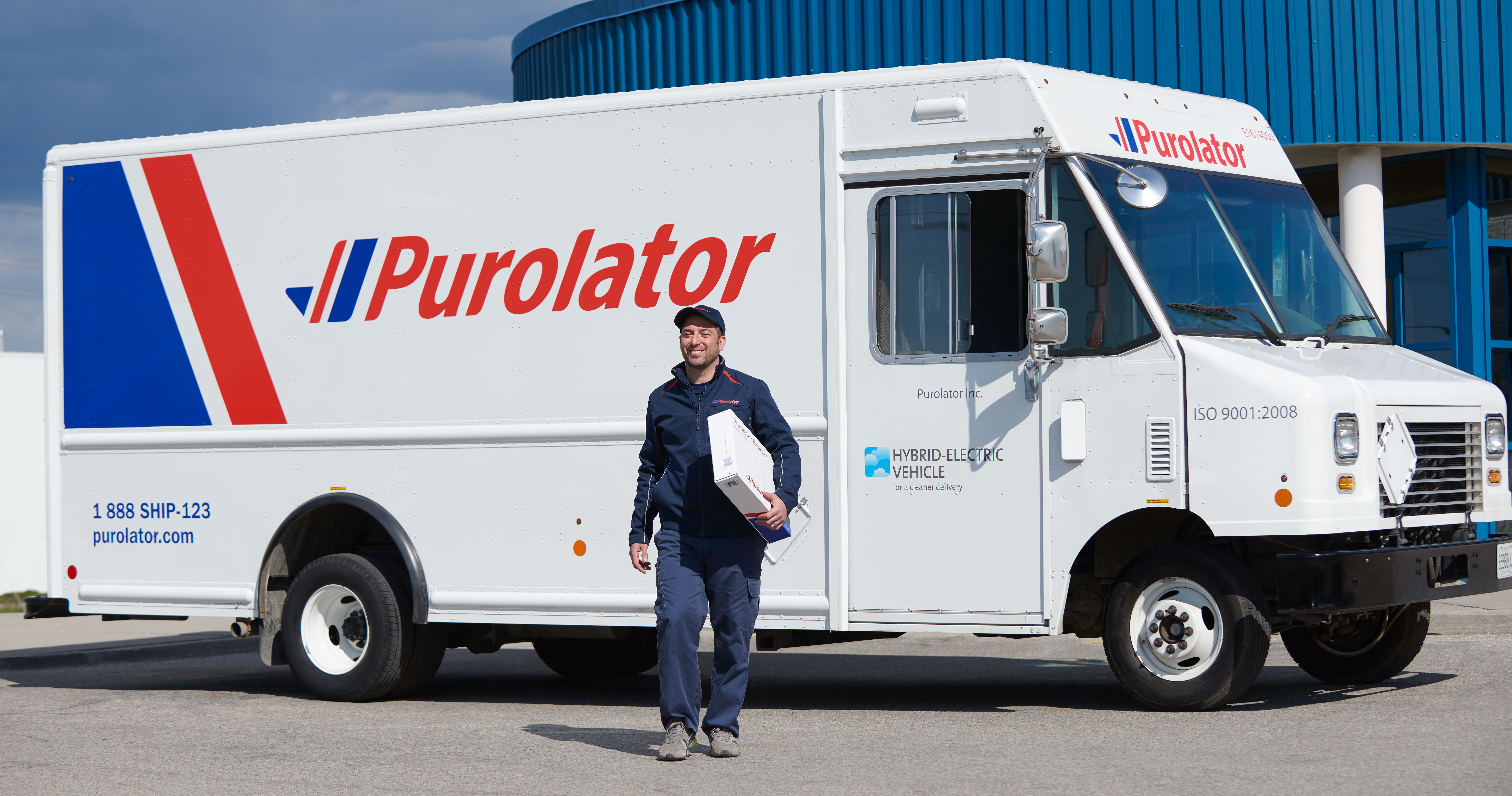 Purolator courier delivering Section 321 shipment