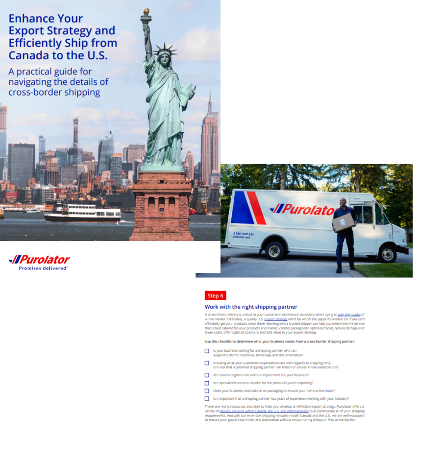 Purolator Export Strategy and Efficiently Ship from Canada to the U.S. ebook