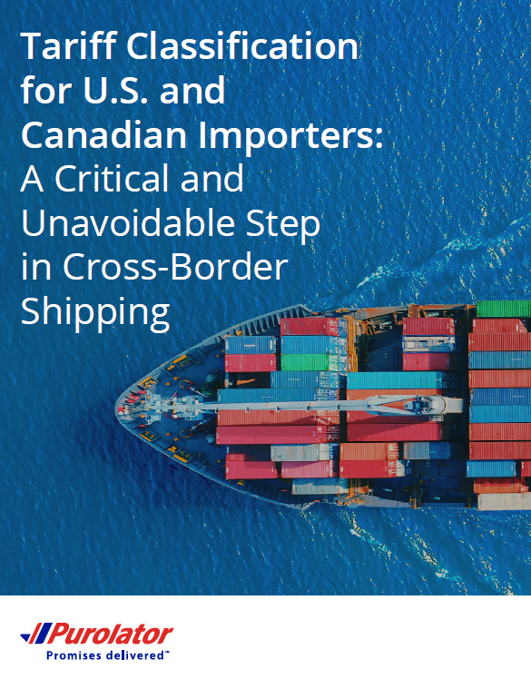 Tariff Classification for US and Canadian Importers A Critical and Unavoidable Step for Cross-Border-Shipping Whitepaper cover