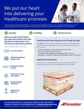 Healthcare indicator for freight