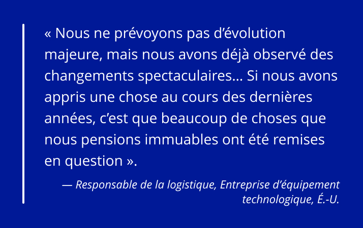 Citation d'un répondant du secteur technologique américain