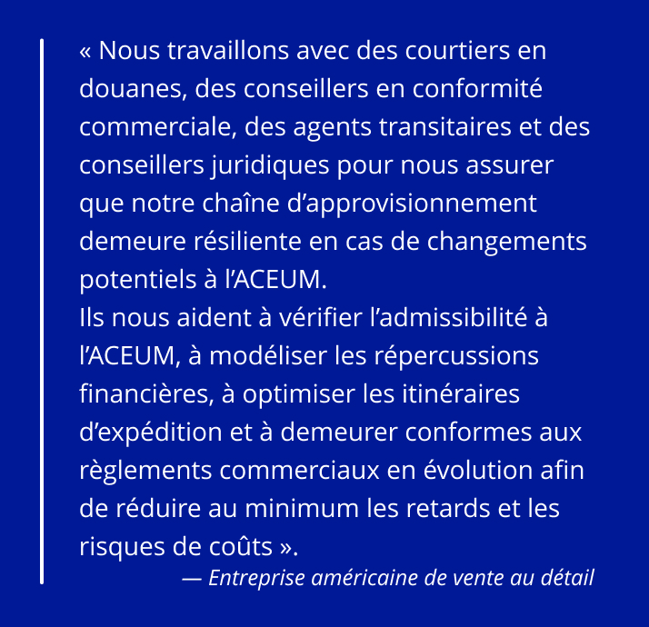 Citation d'une entreprise de vente au détail américaine