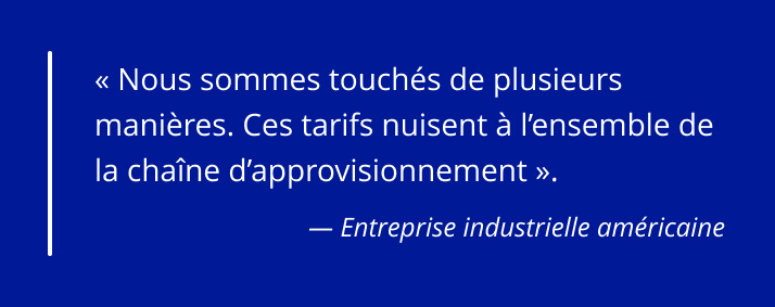 Citation d'une entreprise industrielle américaine