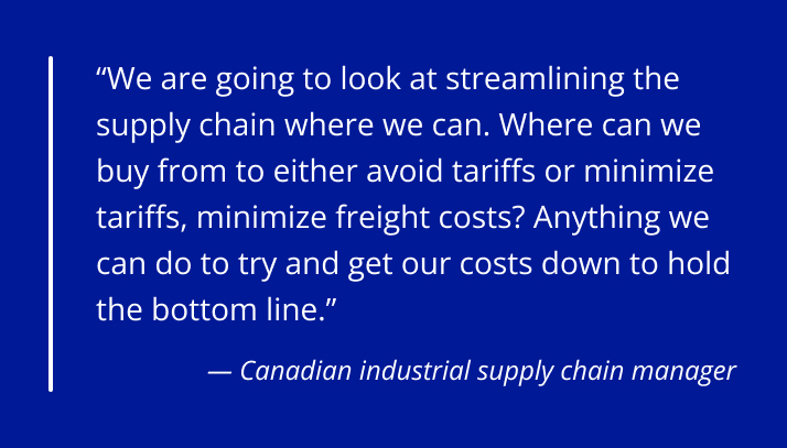 Quote from Canadian industrial company