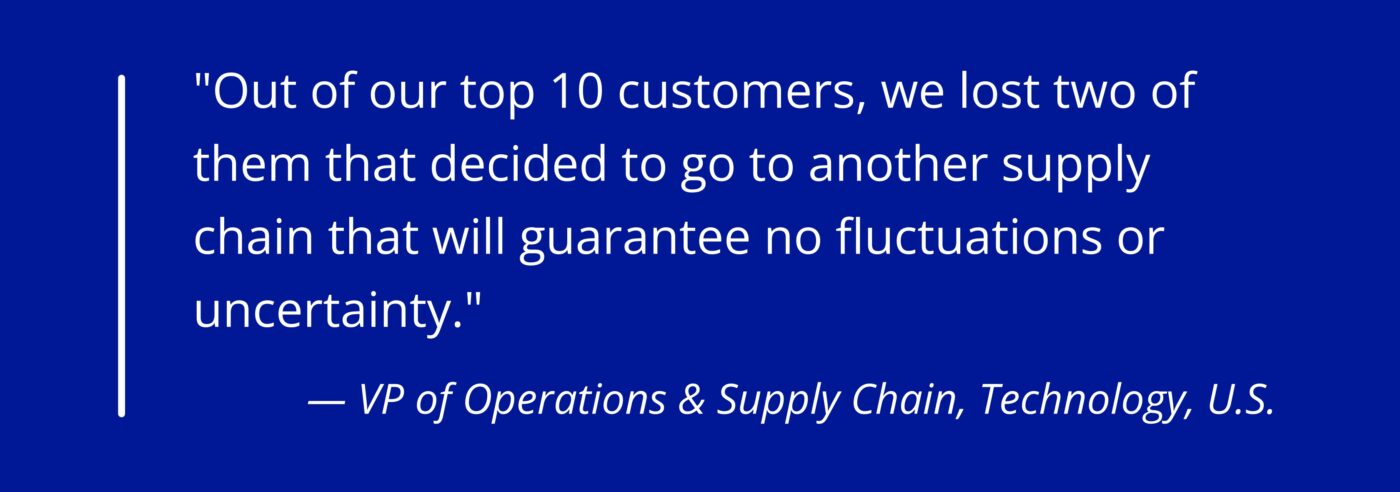 Quote from US tech company