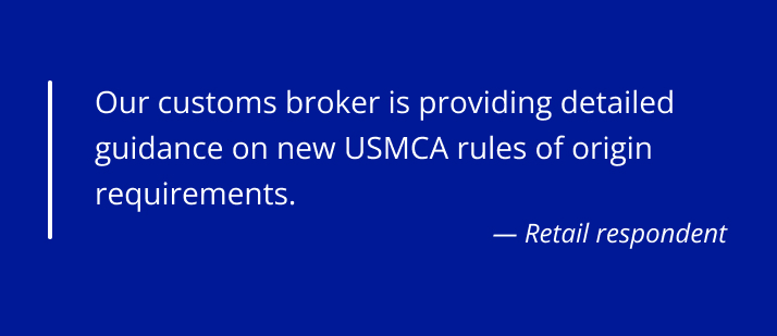 Quote from retail respondent