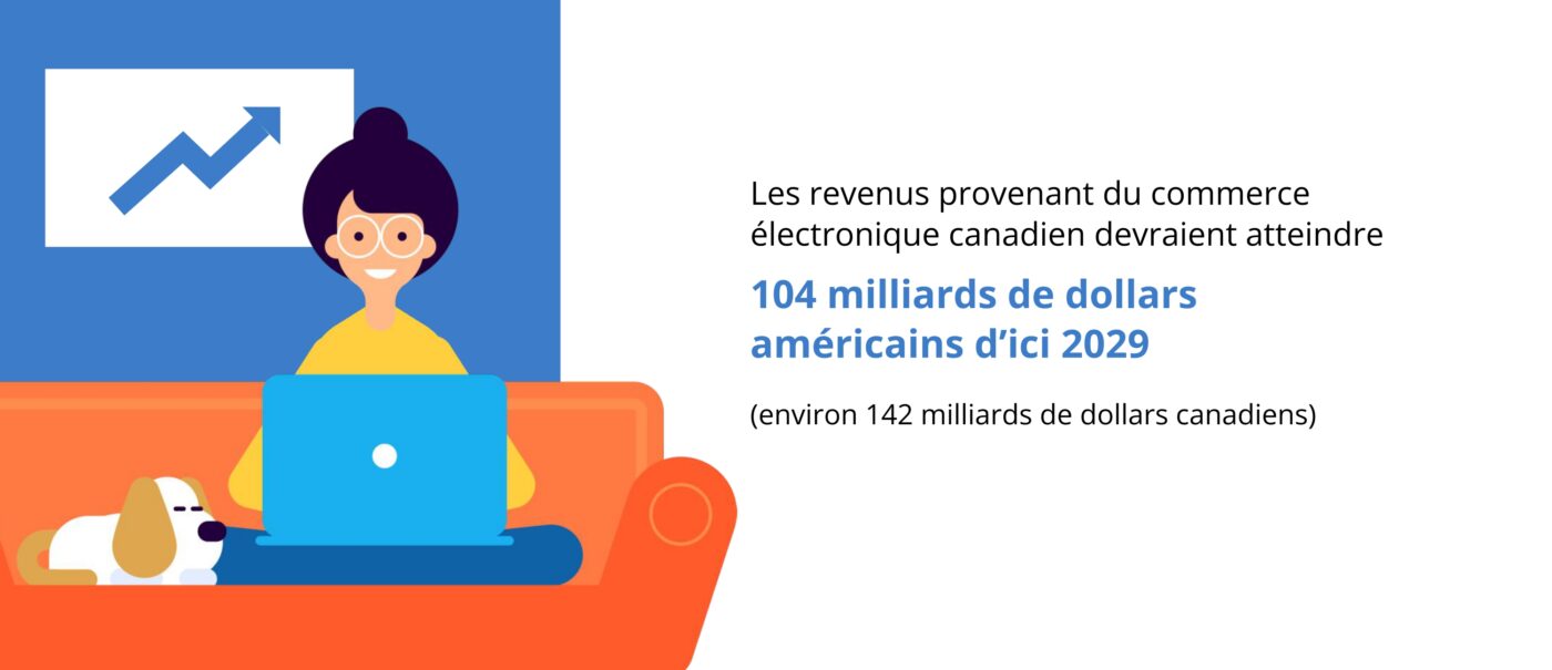 Statistique sur les revenus du commerce électronique au Canada